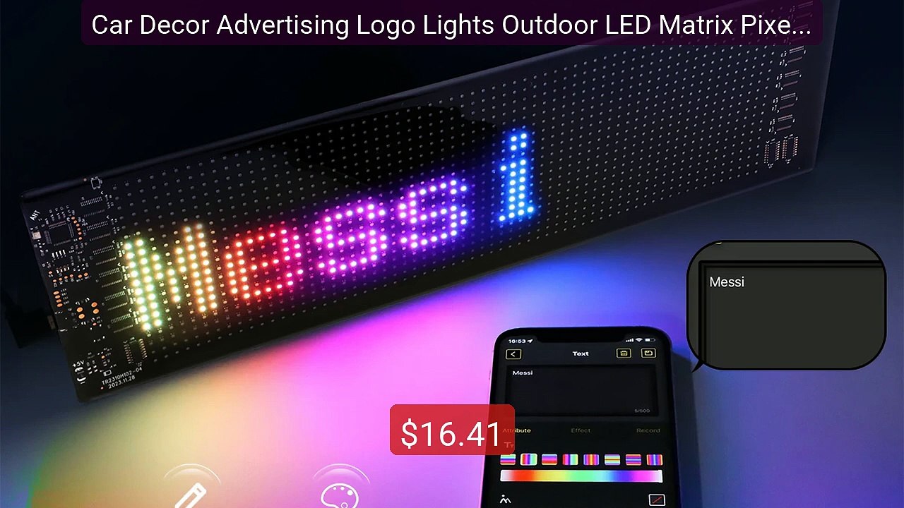 Car Decor Advertising Logo Lights Outdoor LED Matrix Pixel Scrolli... -- Best Deal 2026 | Shop Now!