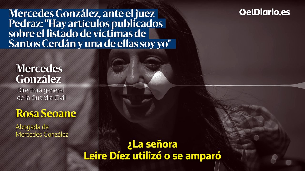 Mercedes González, ante el juez Pedraz: "Hay artículos publicados sobre el listado de víctimas de Santos Cerdán y una de ellas soy yo"