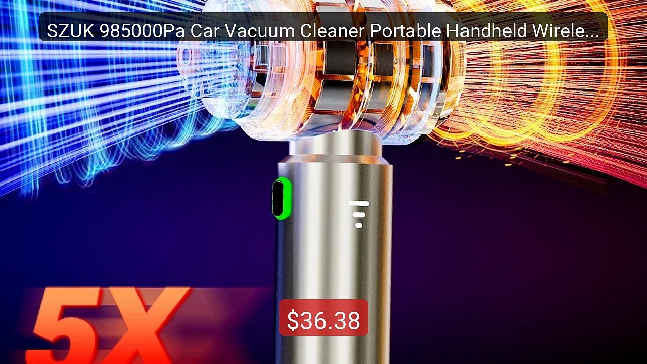 SZUK 985000Pa Car Vacuum Cleaner Portable Handheld Wireless St... -- Best Buy 2026 | Great Quality!