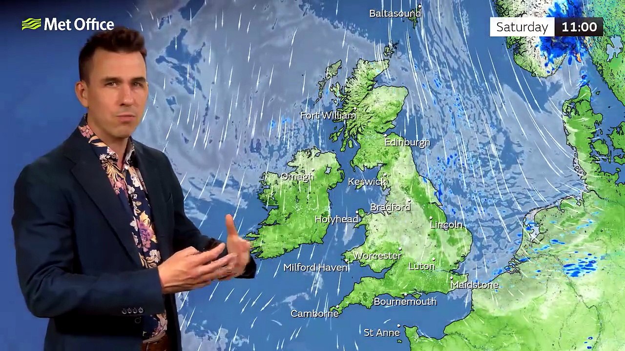 Met Office Friday Evening Weather Forecast 17/07/2026