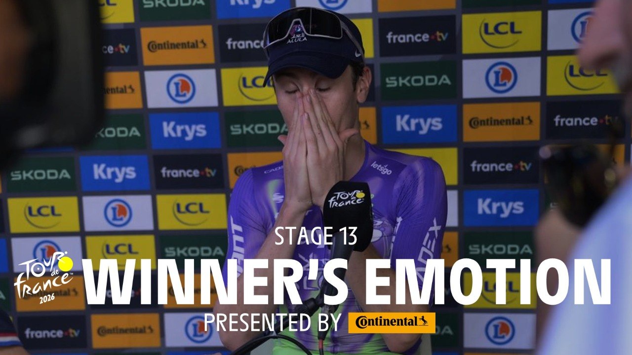 Tour de France 2026 - Stage 13 Winner's emotion