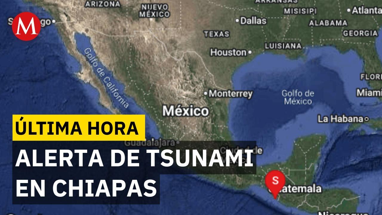 Activan alerta de tsunami en Chiapas tras sismo de 7.4; van 6 réplicas