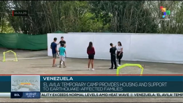 Venezuela, 'El Avila' temporary camp provides housing and support to earthquake-affected families