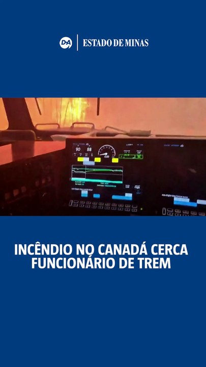 Incêndio no Canadá cerca funcionários de trem de carga