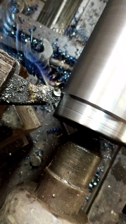 Super Clean Lathe Machine Groove Cutting 🔥 Ste...