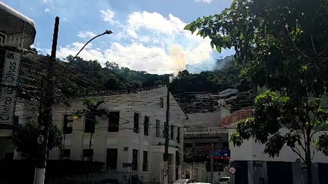 Incêndio em vegetação mobiliza Corpo de Bombeiros no Parque da Fonte Grande
