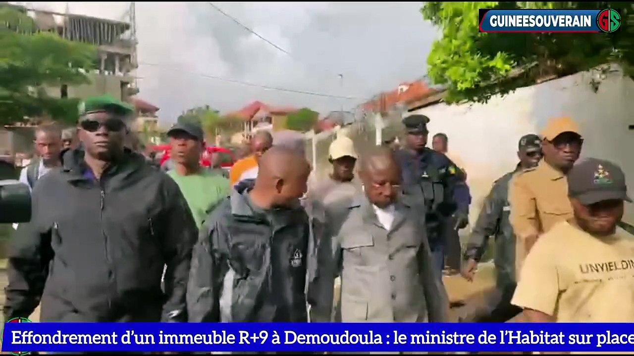 Effondrement d'un immeuble R+9 à Demoudoula: le ministre de l’Urbanisme