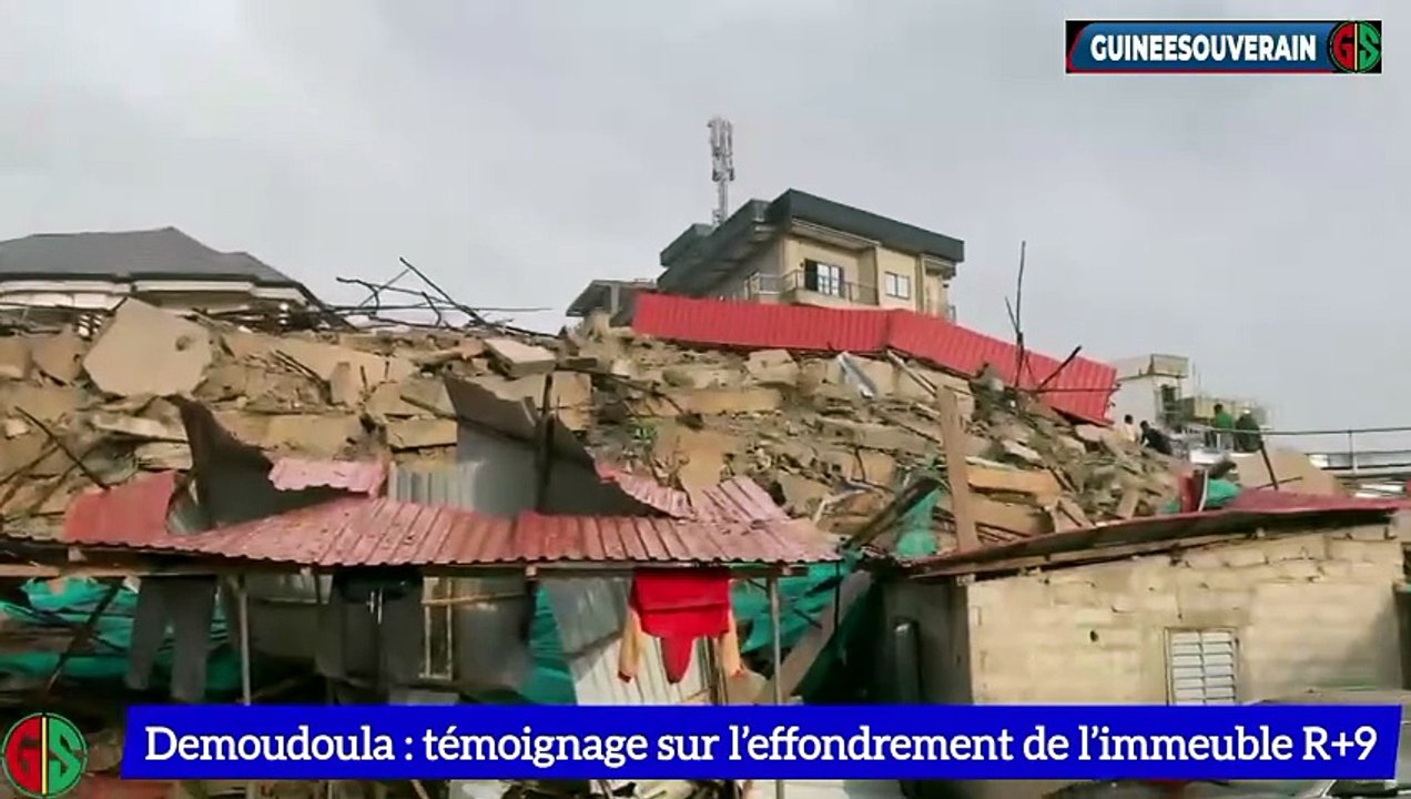 Demoudoula: trois m0rts et des blessés dans l’effondrement de l’immeuble R+9