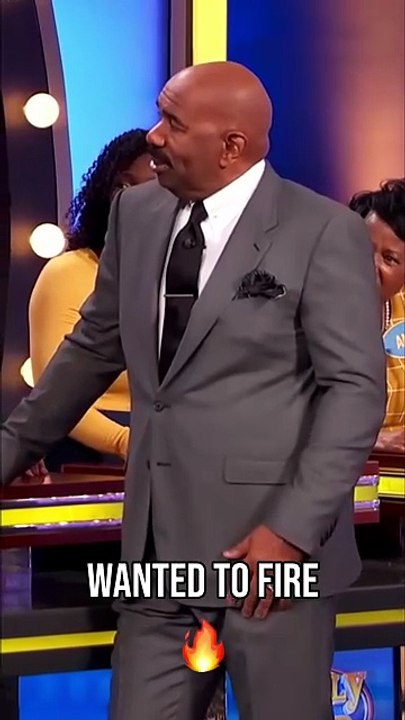 Steve Harvey Can’t Stop Laughing at Contestant on Family Feud