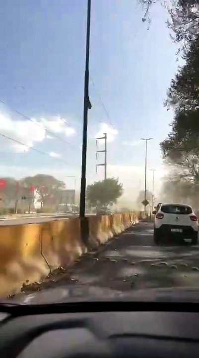 El viento zonda se siente con fuerza en la zona norte de la ciudad