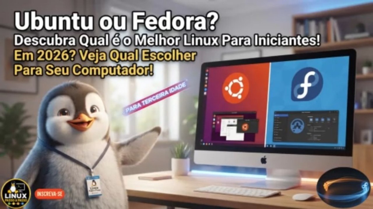 Ubuntu ou Fedora? Descubra Qual é o Melhor Linux em 2026 Para Iniciantes!
