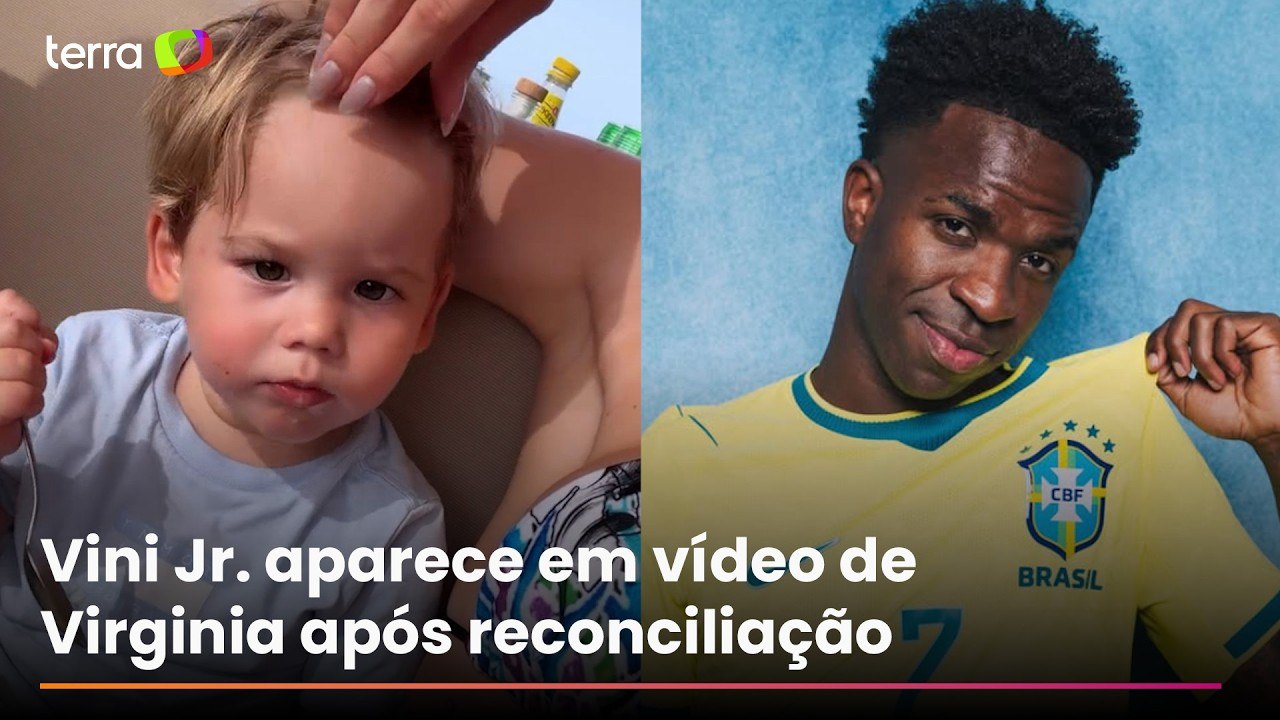 Vini Jr. aparece em vídeo com Virginia e filhos em iate na Itália