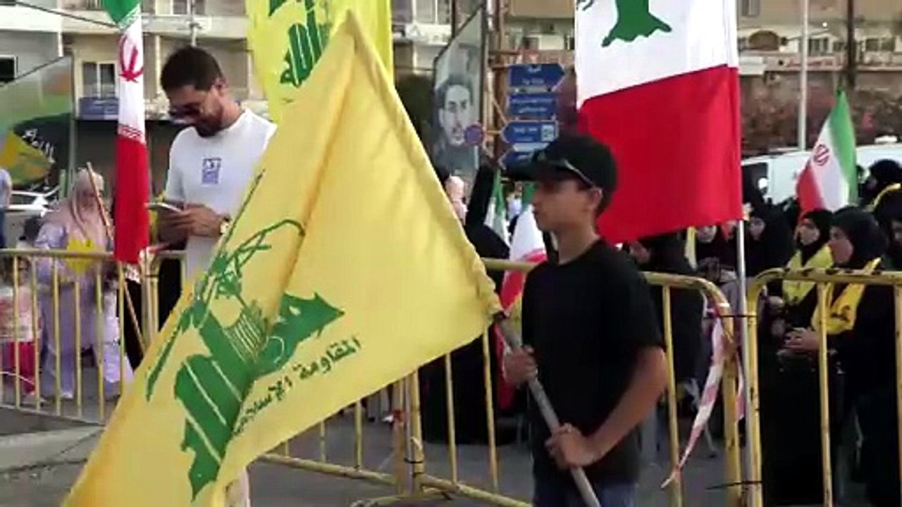Cientos de simpatizantes de Hizbulá rechazan en el sur del Líbano el acuerdo marco con Israel