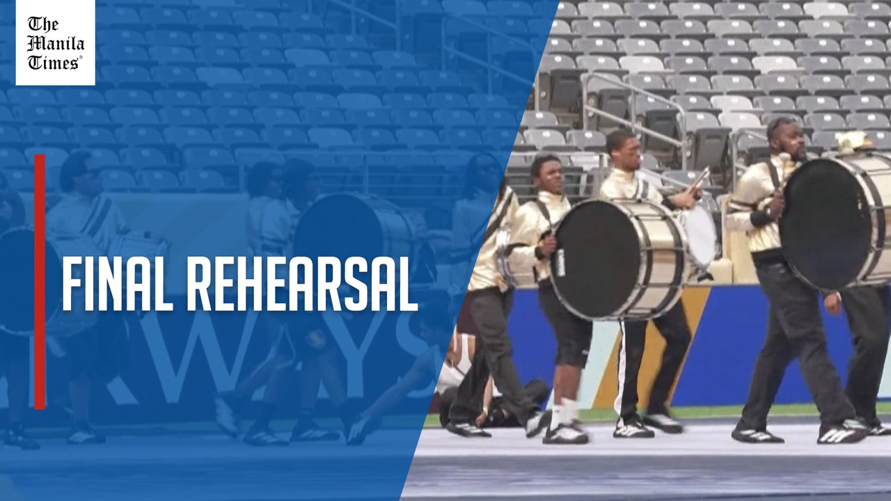 World Cup final closing ceremony rehearsal