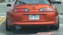 ​Toyota Supra MK4 Spitting Pure Flames! 🔥 _ Exhaust Backfire 2-Step #viral