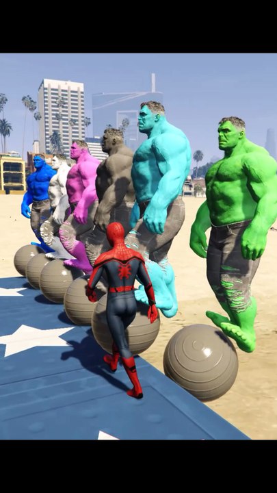 spiderman Exposed the Fake super heros 😱 | GTA 5 Shorts #gta #motupatlu #gaming #cartoon
