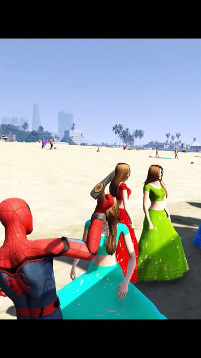 spiderman Exposed the Fake super heros 😱 | GTA 5 Shorts #gta #motupatlu #gaming #cartoon