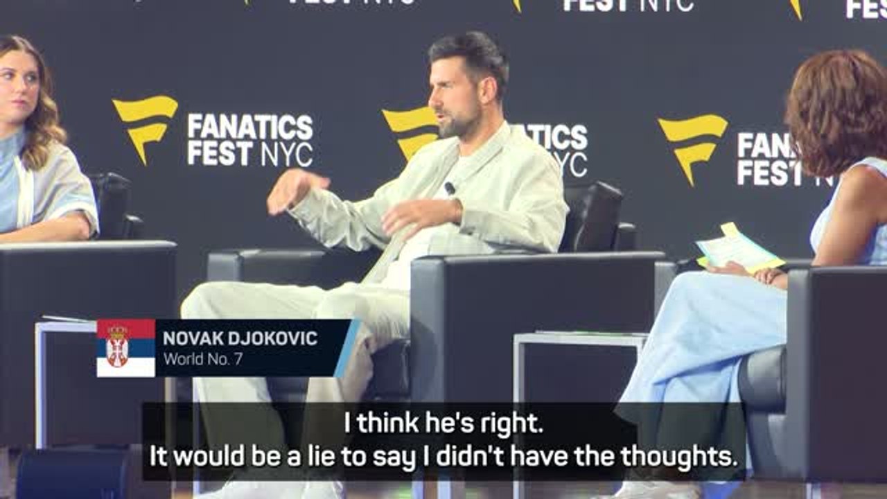 There is no perfect way for me to retire - Djokovic