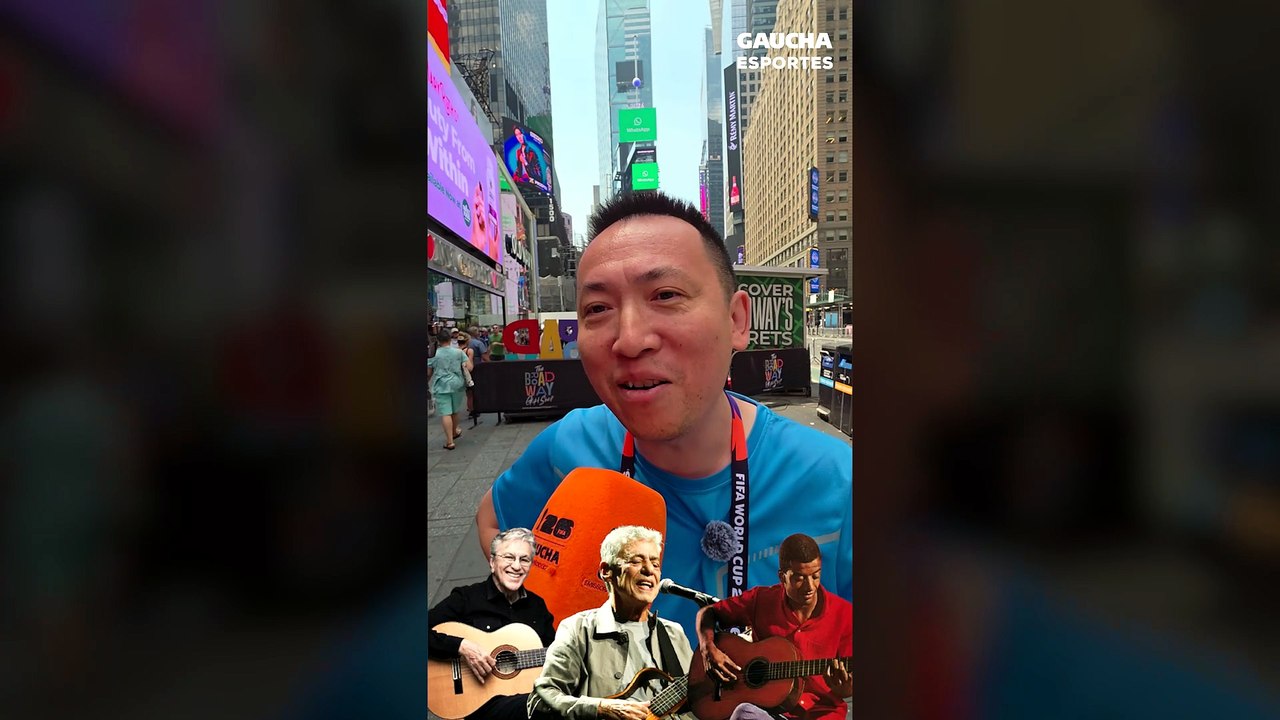 Fã de Lupicínio, chinês canta hino do Grêmio, m...