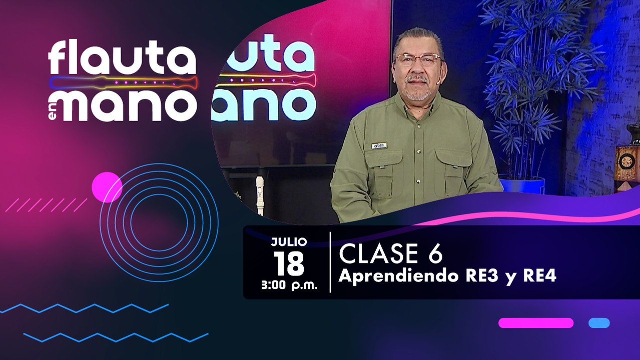 Notas RE3 y RE4: Flauta en mano
