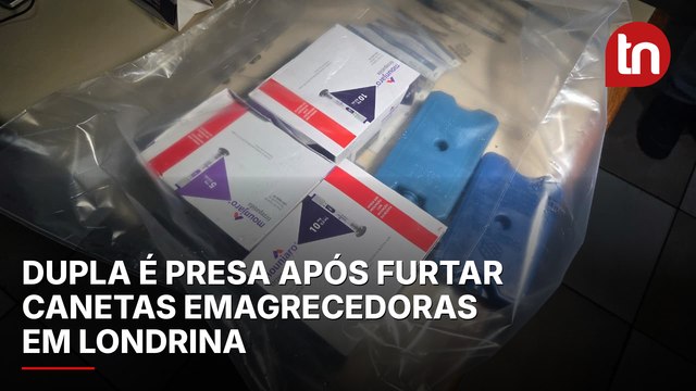 Polícia Civil prende em Apucarana dupla com canetas emagrecedoras furtadas em Londrina