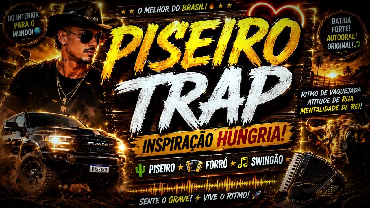🤠🔥 INSPIRAÇÃO HUNGRIA! - PISEIRO - TRAP - 🎵 🎹