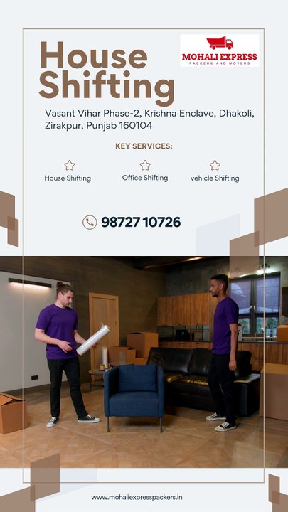 Moving services in mohali