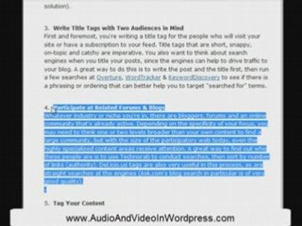 Blog Marketing: 8 Tips to Increase Web Site Traffic