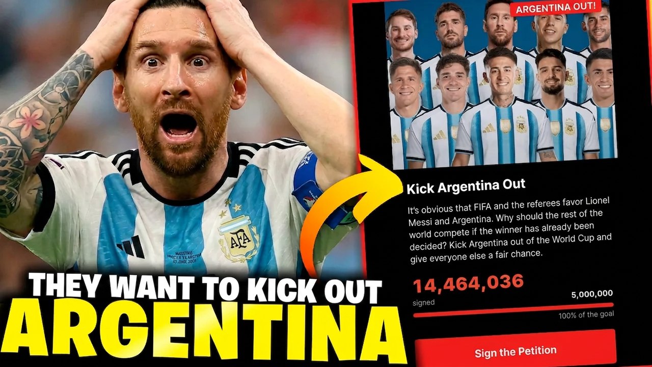 Insane! Over 14 MILLION Want Argentina Kicked Out of the World Cup