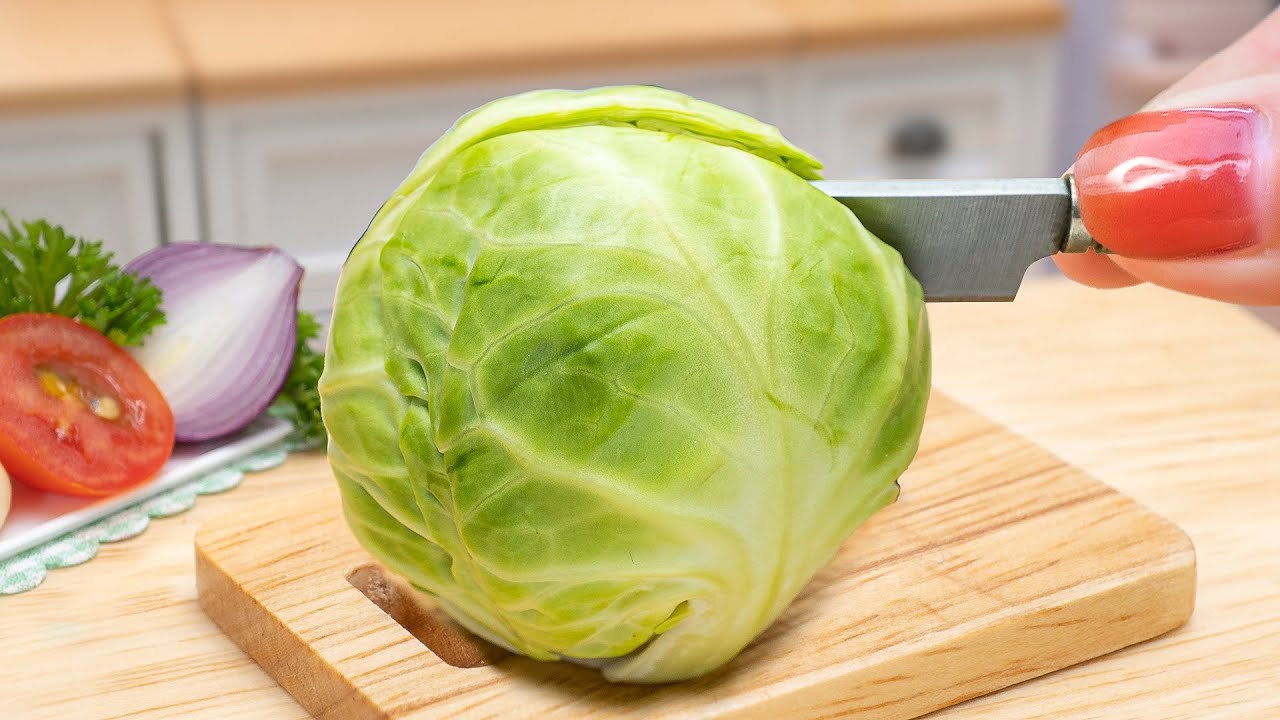 Easy and New Miniature Cabbage Patties Recipe Idea - ASMR Cooking Video by Mini Yummy