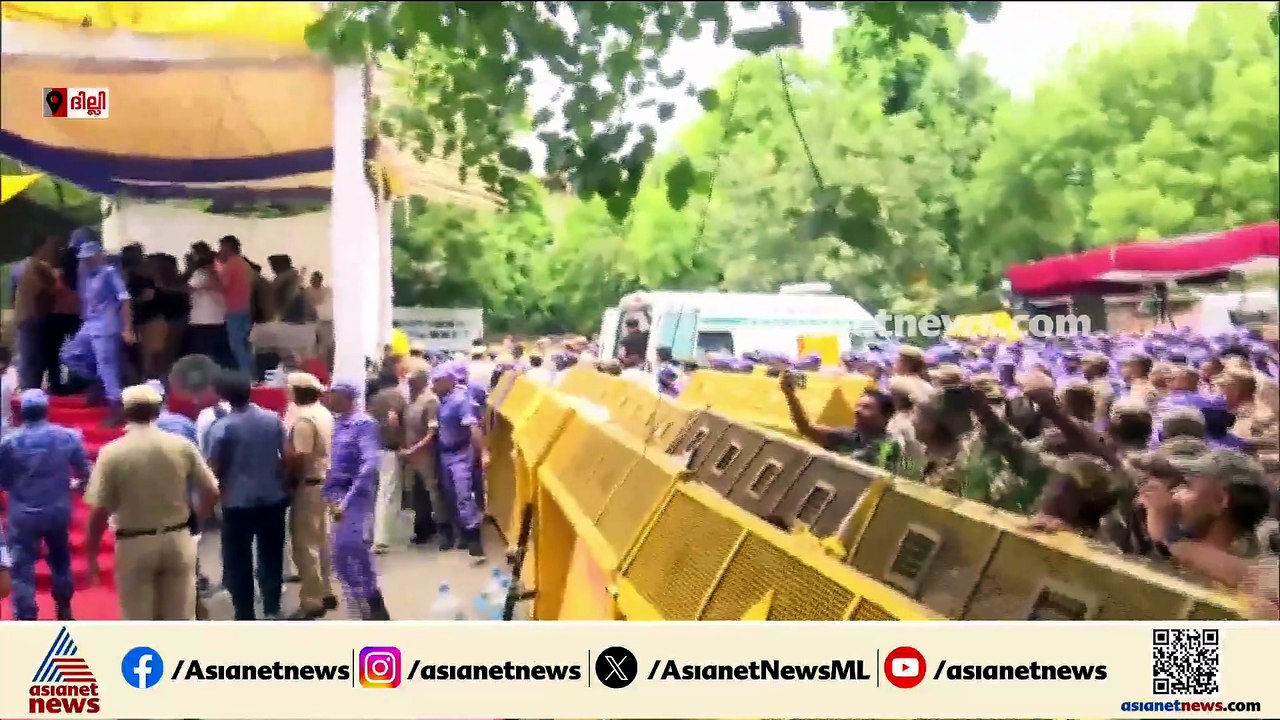സോനം വാങ്ചുകിനെ ബലം പ്രയോ​ഗിച്ച് അറസ്റ്റ് ചെയ്ത് നീക്കുന്നു; സിജെപി സമര വേദിയിൽ സം​ഘർഷം