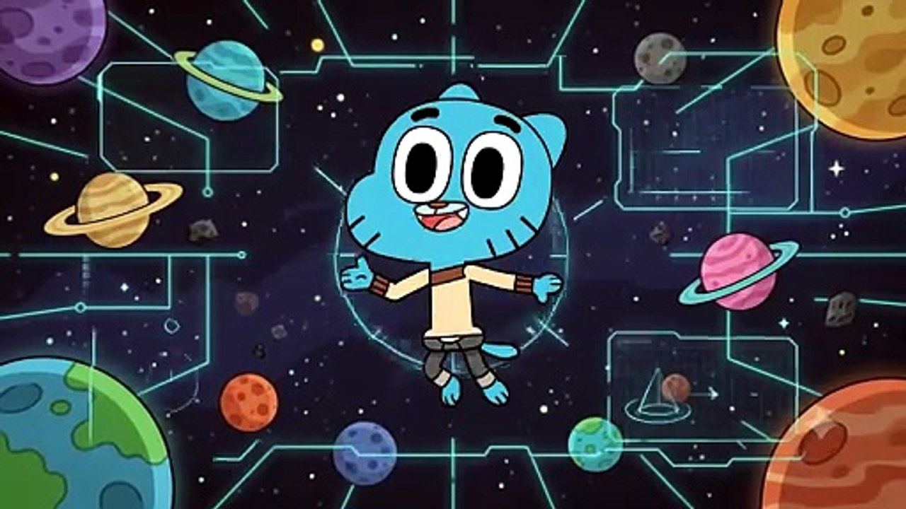 Space Gumball Or Bumper Animation with science concepts
