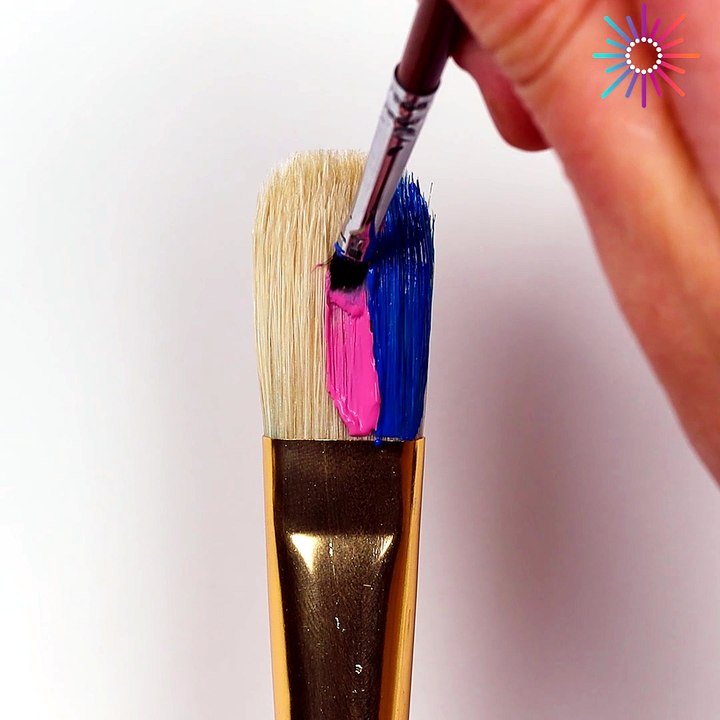 Rainbow painting on black and white drawings! 🌈