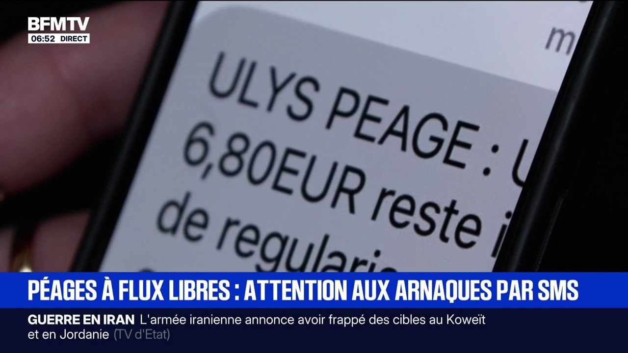 Péages à flux libres: le retour des arnaques par SMS
