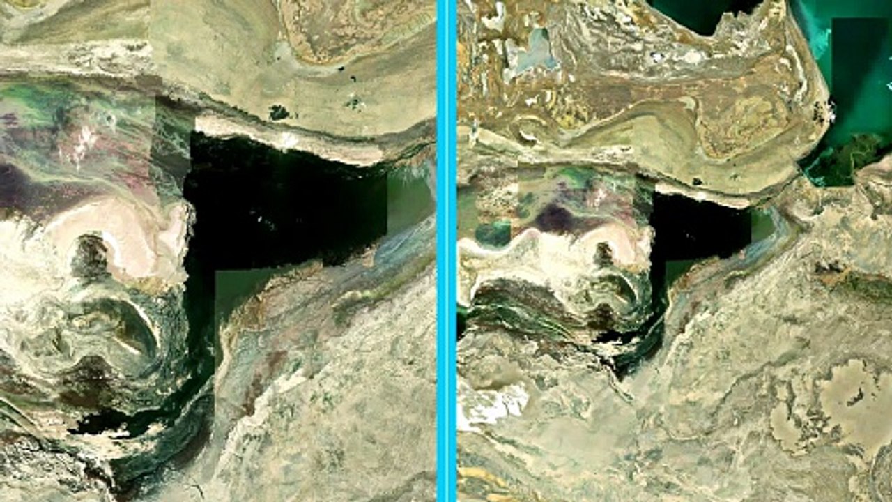 Aral Sea shrinks 90% since 1960s: NASA satellite images show ecological disaster