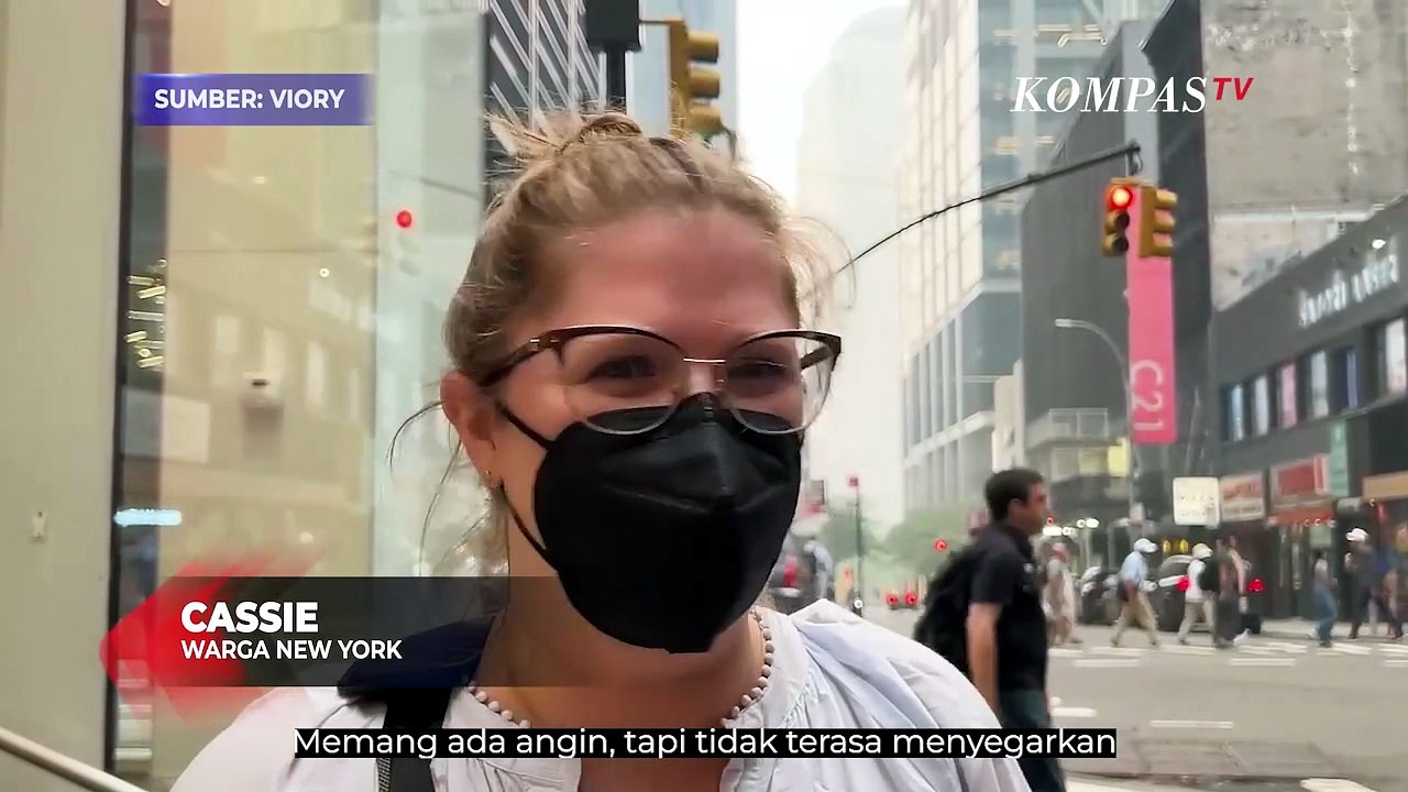 Penampakan New York Dikepung Kabut Asap Buntut Kebakaran Hutan