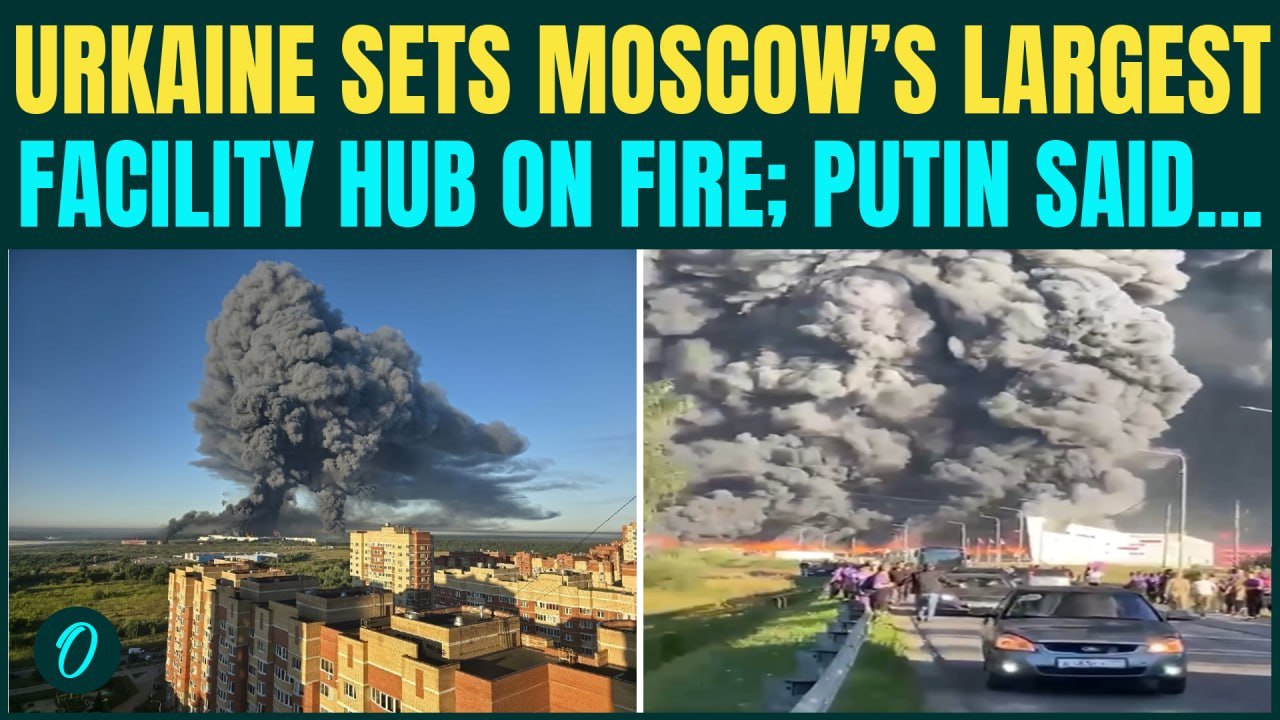 Russia's Amazon Like Hub BOMBARDED by Ukrainian Drone; Plumes of Smoke Reaches Sky; Putin in SHOCK