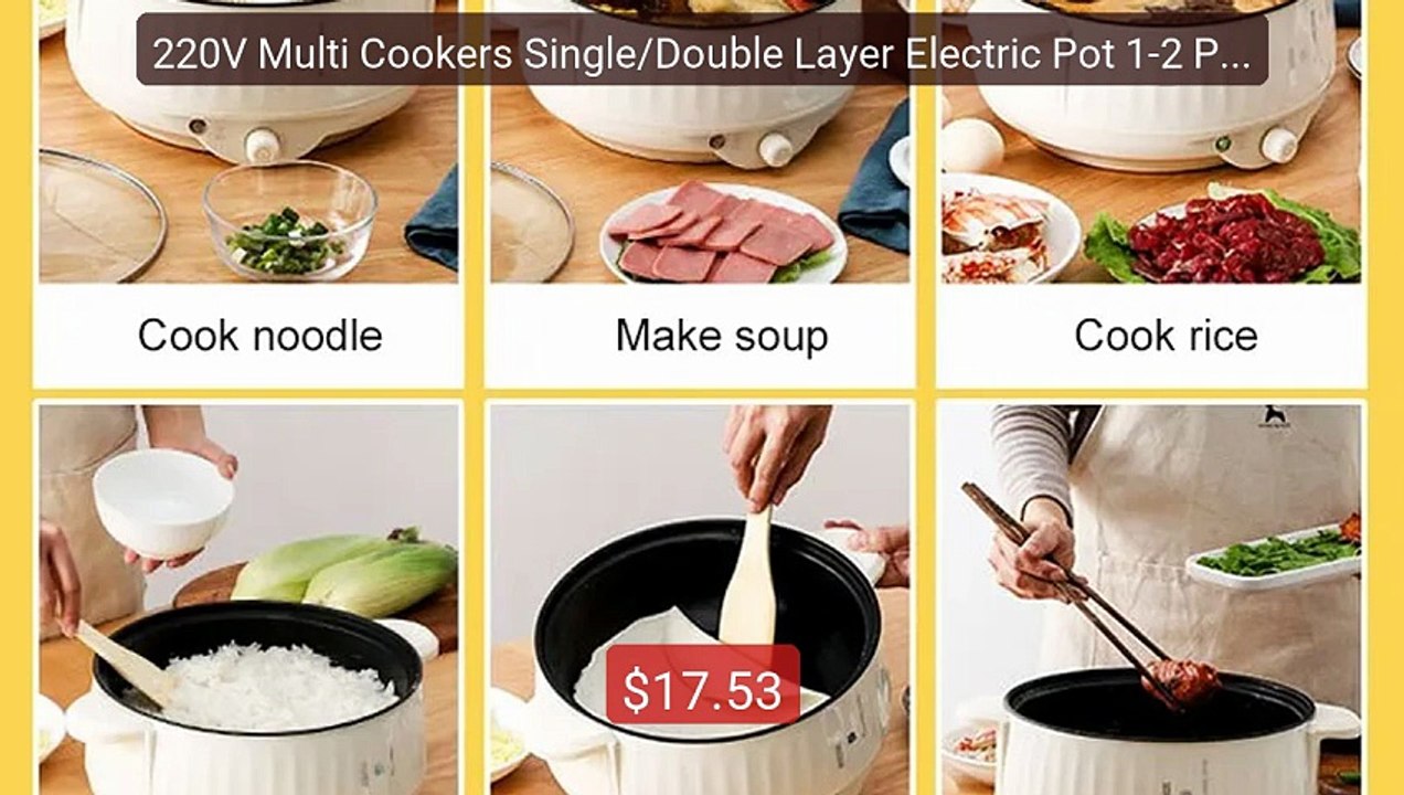 220V Multi Cookers Single/Double Layer Electric Pot 1-2 People Hous... -- Top Rated 2026 | Buy Now!