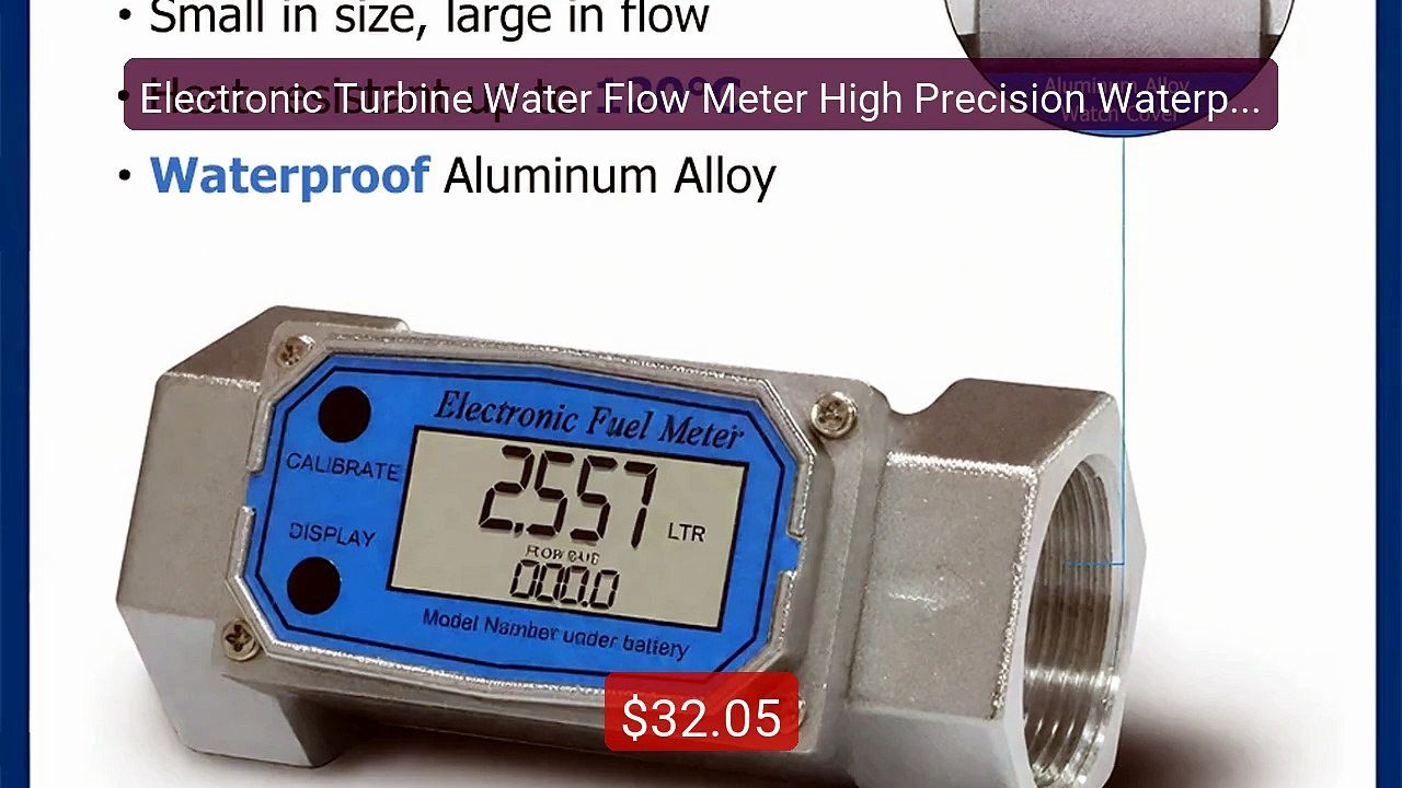 Electronic Turbine Water Flow Meter High Precision Waterproof ... -- Best Buy 2026 | Great Quality!