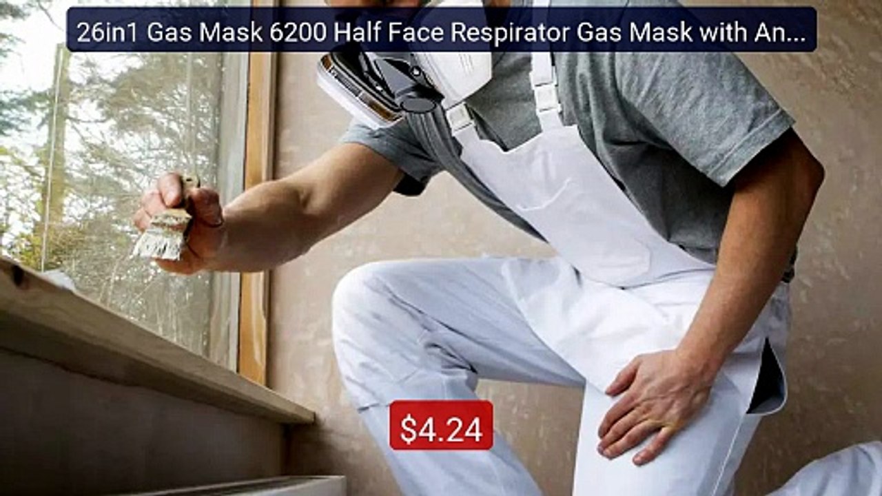 26in1 Gas Mask 6200 Half Face Respirator Gas Mask with Anti-Fo... -- Best Buy 2026 | Great Quality!