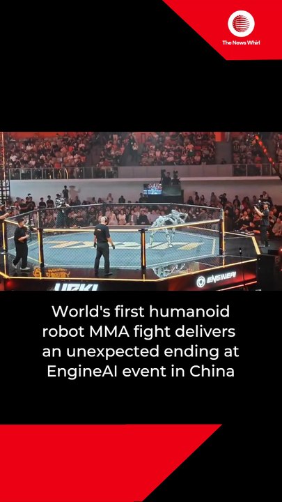 World's first humanoid robot MMA fight delivers an unexpected ending