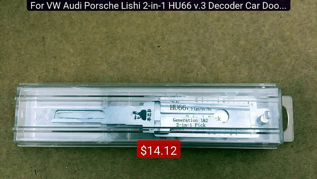 For VW Audi Porsche Lishi 2-in-1 HU66 v.3 Decoder Car Door Open to... -- Best Deal 2026 | Shop Now!