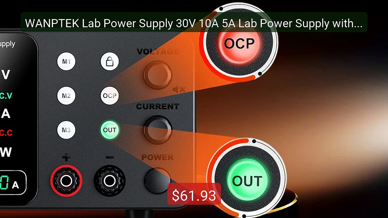WANPTEK Lab Power Supply 30V 10A 5A Lab Power Supply with 3 Me... -- Hot Deal 2026 | Limited Offer!