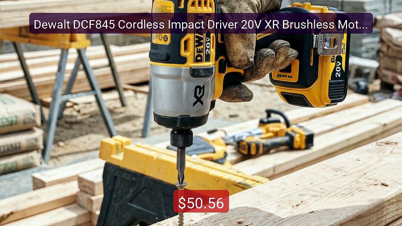 Dewalt DCF845 Cordless Impact Driver 20V XR Brushless Motor 205N.m ... -- Top Rated 2026 | Buy Now!