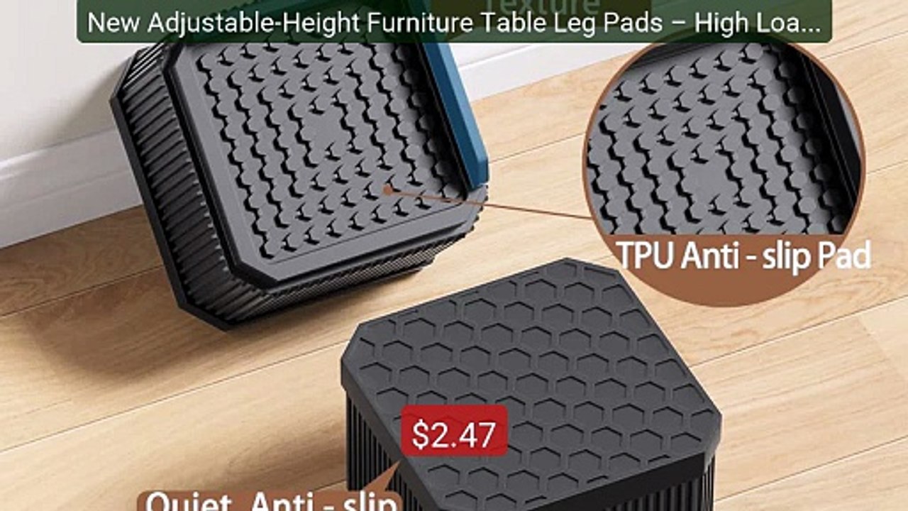 New Adjustable-Height Furniture Table Leg Pads – High Load-Bea... -- Hot Deal 2026 | Limited Offer!