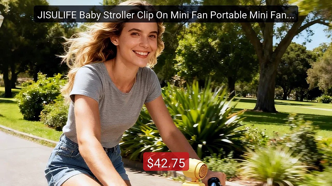 JISULIFE Baby Stroller Clip On Mini Fan Portable Mini Fan Bat... -- Amazing Value 2026 | Must Have!