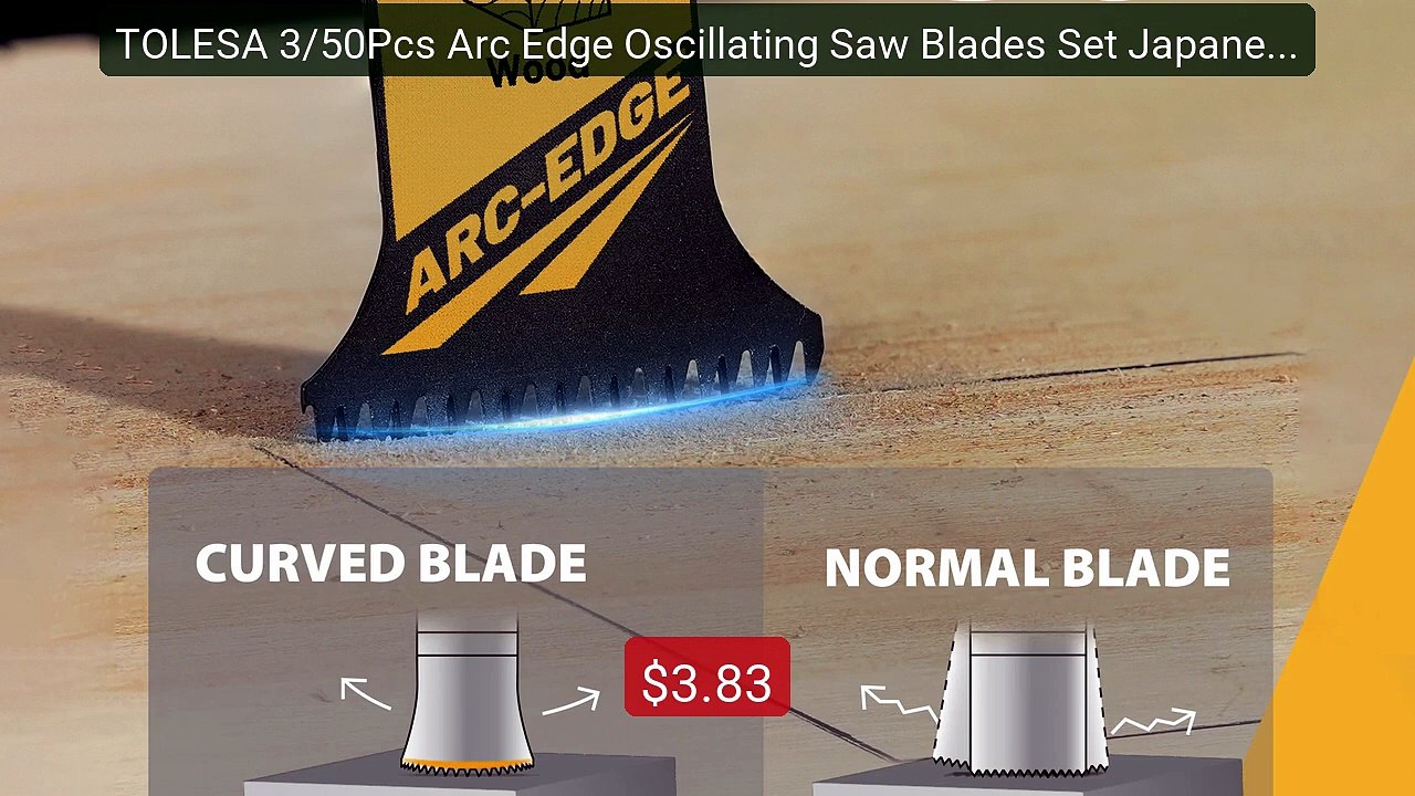 TOLESA 3/50Pcs Arc Edge Oscillating Saw Blades Set Japanese To... -- Hot Deal 2026 | Limited Offer!