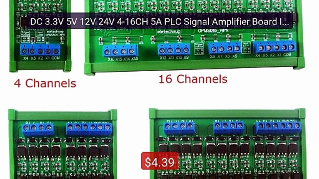 DC 3.3V 5V 12V 24V 4-16CH 5A PLC Signal Amplifier Board Isola... Amazing Value 2026 | Must Have!