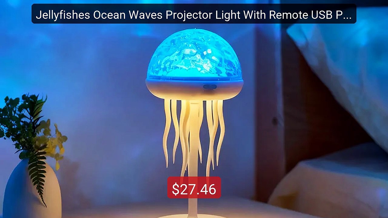 Jellyfishes Ocean Waves Projector Light With Remote USB Powere... -- Best Buy 2026 | Great Quality!