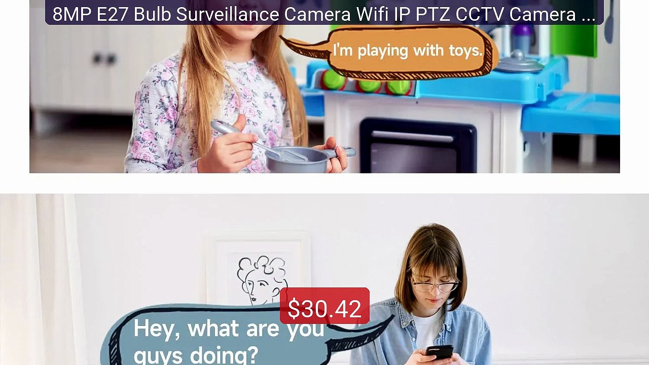 8MP E27 Bulb Surveillance Camera Wifi IP PTZ CCTV Camera 10X ... -- Amazing Value 2026 | Must Have!